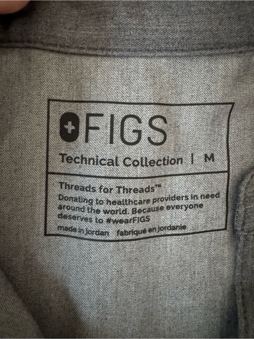 Figs Rafaela Oversized Scrub Top- graphite - Picture 4 of 5